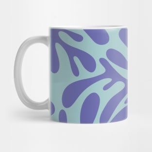 Abstract organic shapes pattern inspired by Matisse Mug